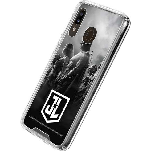 The Justice League (2017) Profile Characters Poster Galaxy A30 Clear Case