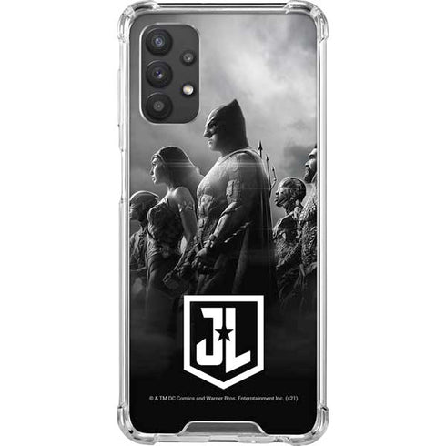 The Justice League (2017) Profile Characters Poster Galaxy A32 5G Clear Case