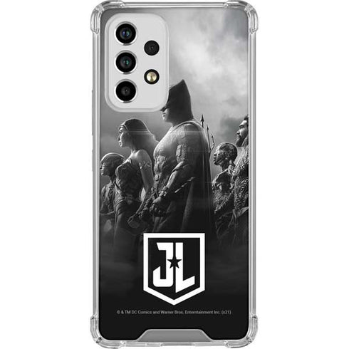 The Justice League (2017) Profile Characters Poster Galaxy A53 5G Clear Case