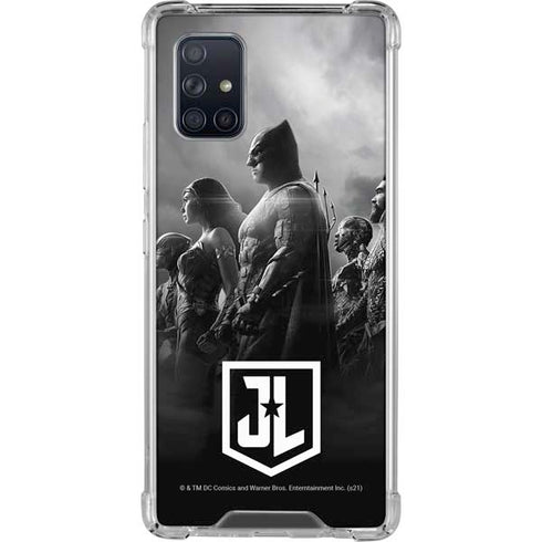 The Justice League (2017) Profile Characters Poster Galaxy A71 5G Clear Case