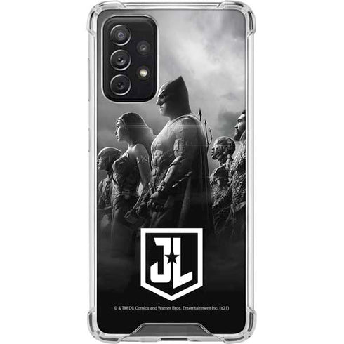 The Justice League (2017) Profile Characters Poster Galaxy A72 5G Clear Case