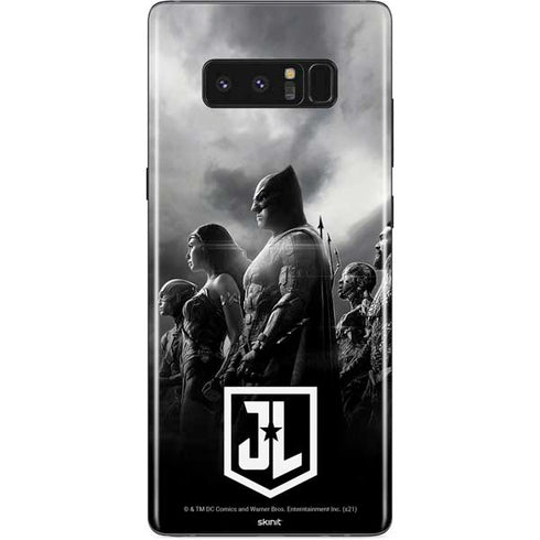 The Justice League (2017) Profile Characters Poster Galaxy Note 8 Skin