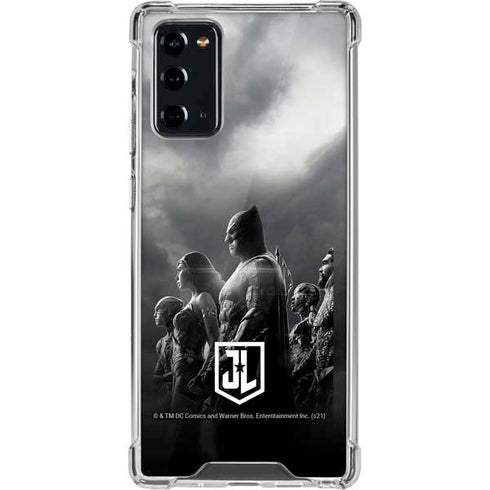 The Justice League (2017) Profile Characters Poster Galaxy Note20 5G Clear Case