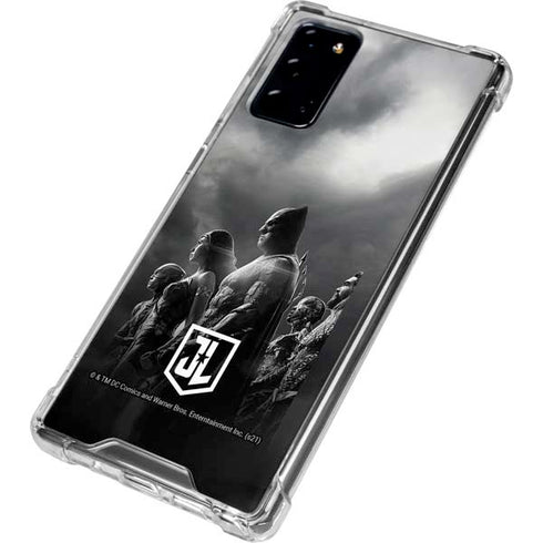 The Justice League (2017) Profile Characters Poster Galaxy Note20 5G Clear Case