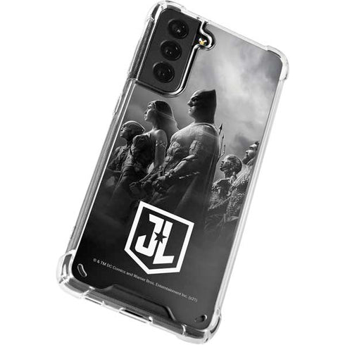 The Justice League (2017) Profile Characters Poster Galaxy S21 5G Clear Case