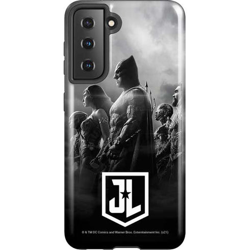 The Justice League (2017) Profile Characters Poster Galaxy S21 5G Pro Case