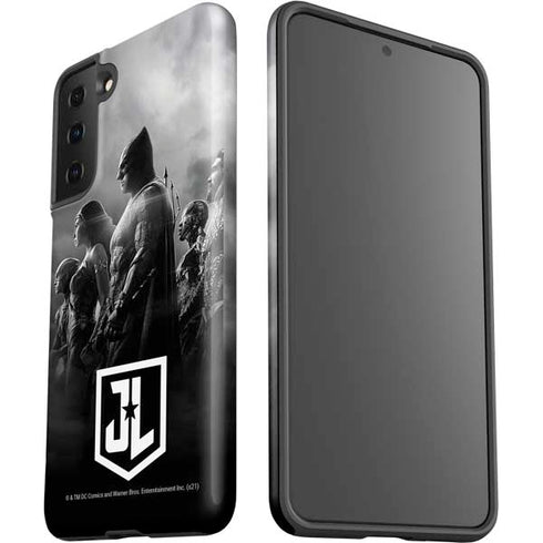 The Justice League (2017) Profile Characters Poster Galaxy S21 Plus 5G Pro Case