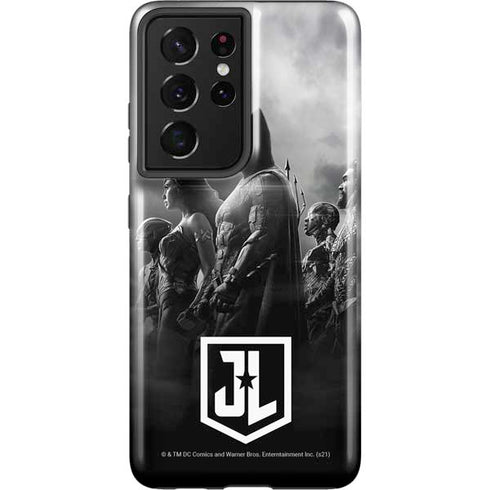 The Justice League (2017) Profile Characters Poster Galaxy S21 Ultra 5G Pro Case