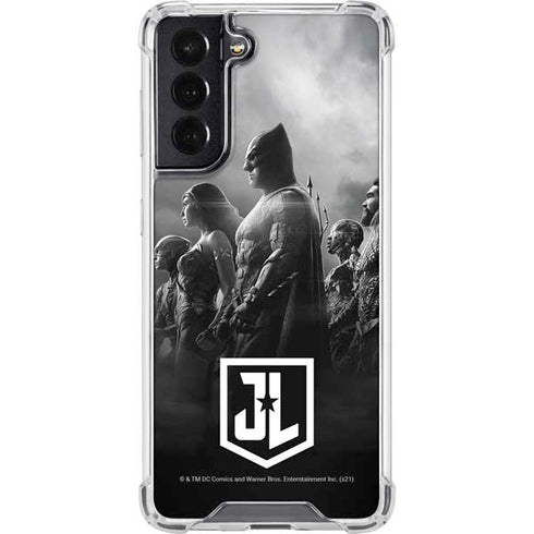 The Justice League (2017) Profile Characters Poster Galaxy S22 Clear Case