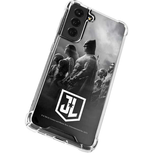 The Justice League (2017) Profile Characters Poster Galaxy S22 Clear Case