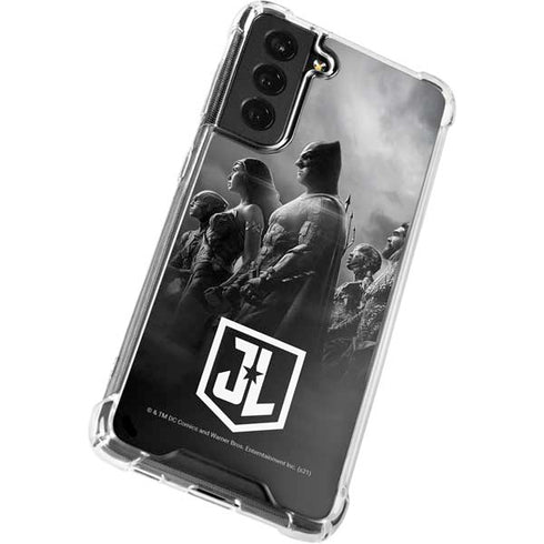 The Justice League (2017) Profile Characters Poster Galaxy S22 Plus Clear Case