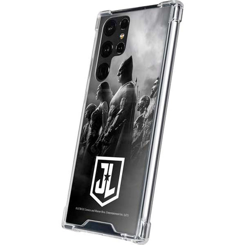 The Justice League (2017) Profile Characters Poster Galaxy S22 Ultra Clear Case