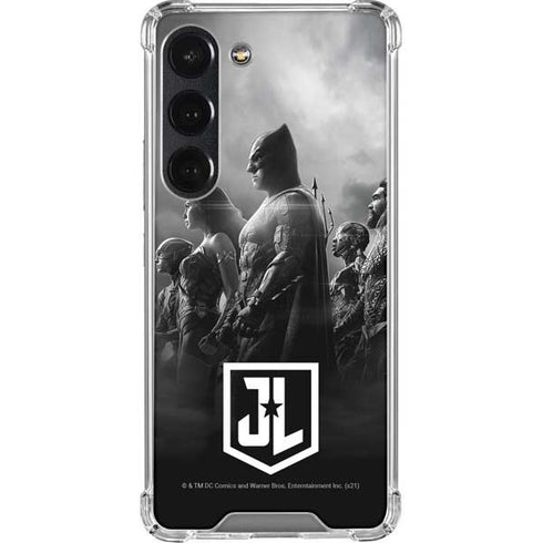 The Justice League (2017) Profile Characters Poster Galaxy S23 Clear Case