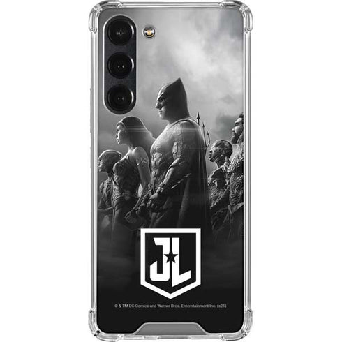 The Justice League (2017) Profile Characters Poster Galaxy S23 Plus Clear Case