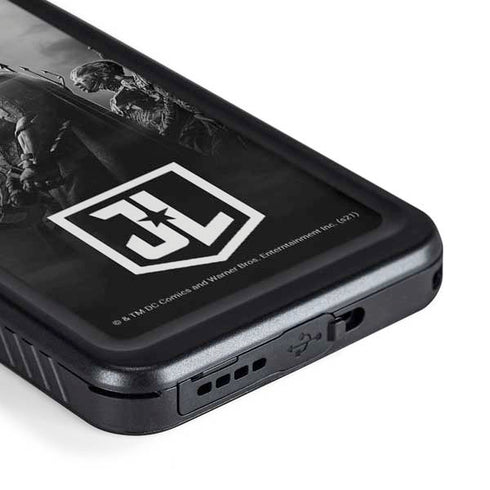 The Justice League (2017) Profile Characters Poster Galaxy S23 Plus Waterproof Case