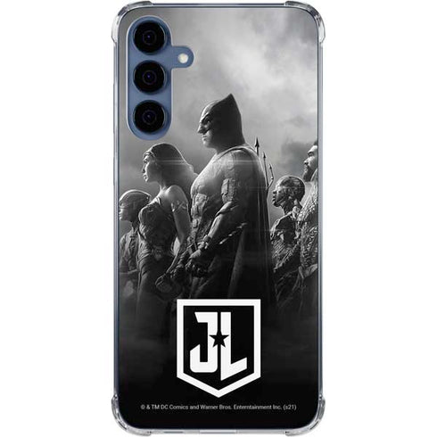 The Justice League (2017) Profile Characters Poster Galaxy S24 Clear Case