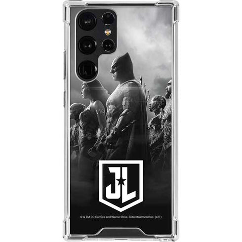 The Justice League (2017) Profile Characters Poster Galaxy S24 Ultra Clear Case