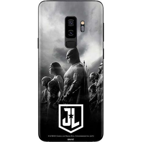 The Justice League (2017) Profile Characters Poster Galaxy S9 Plus Skin