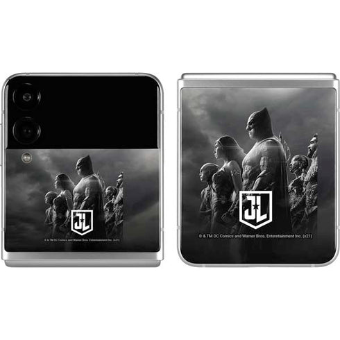 The Justice League (2017) Profile Characters Poster Galaxy Z Flip4 5G Skin