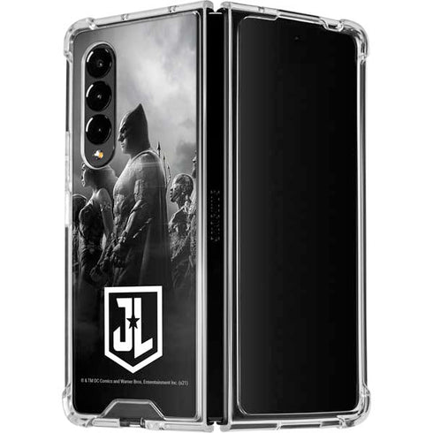 The Justice League (2017) Profile Characters Poster Galaxy Z Fold4 5G Clear Case