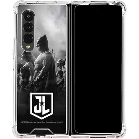 The Justice League (2017) Profile Characters Poster Galaxy Z Fold4 5G Clear Case
