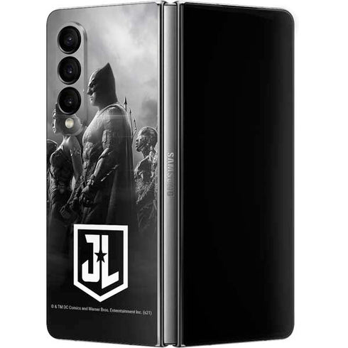 The Justice League (2017) Profile Characters Poster Galaxy Z Fold4 5G Skin