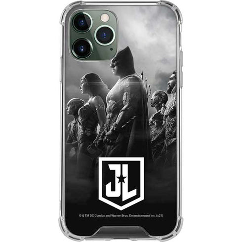 The Justice League (2017) Profile Characters Poster iPhone 11 Pro Max Clear Case