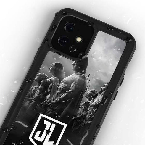 The Justice League (2017) Profile Characters Poster iPhone 12 Mini Waterproof Case