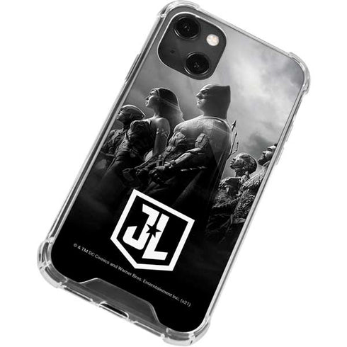 The Justice League (2017) Profile Characters Poster iPhone 13 Mini Clear Case