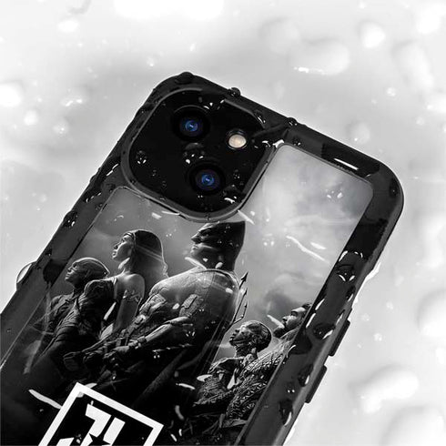The Justice League (2017) Profile Characters Poster iPhone 13 Mini Waterproof Case
