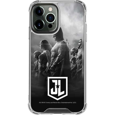 The Justice League (2017) Profile Characters Poster iPhone 13 Pro Max Clear Case