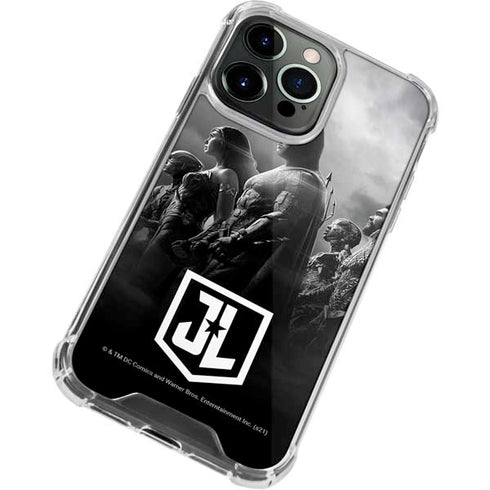 The Justice League (2017) Profile Characters Poster iPhone 13 Pro Max Clear Case