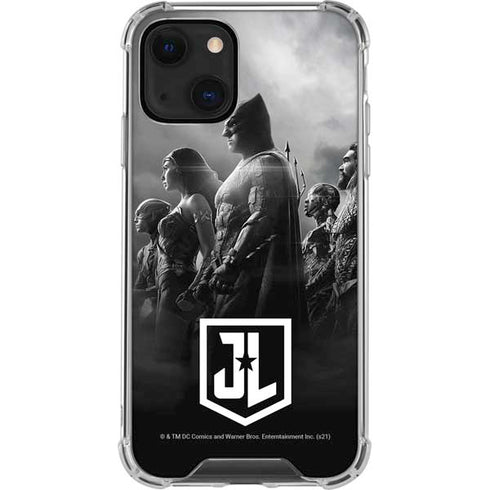 The Justice League (2017) Profile Characters Poster iPhone 14 Plus Clear Case