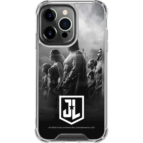 The Justice League (2017) Profile Characters Poster iPhone 15 Pro Clear Case