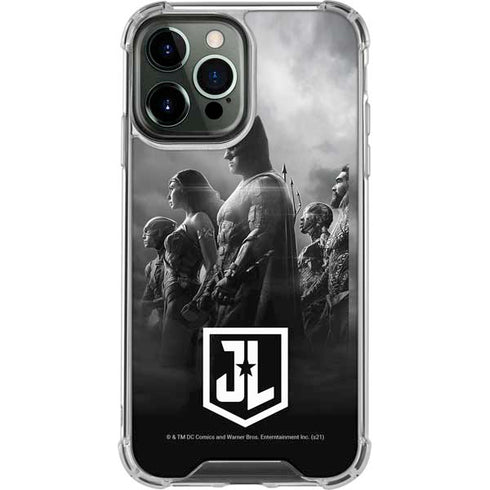 The Justice League (2017) Profile Characters Poster iPhone 15 Pro Max Clear Case