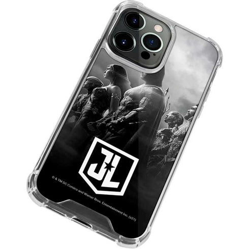 The Justice League (2017) Profile Characters Poster iPhone 15 Pro Max Clear Case