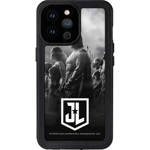The Justice League (2017) Profile Characters Poster iPhone 14 Pro Max Waterproof Case