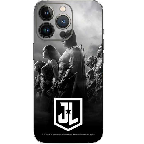 The Justice League (2017) Profile Characters Poster iPhone 14 Pro Skin