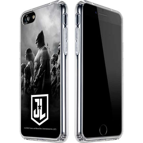 The Justice League (2017) Profile Characters Poster iPhone SE (2nd & 3rd Gen) Clear Case
