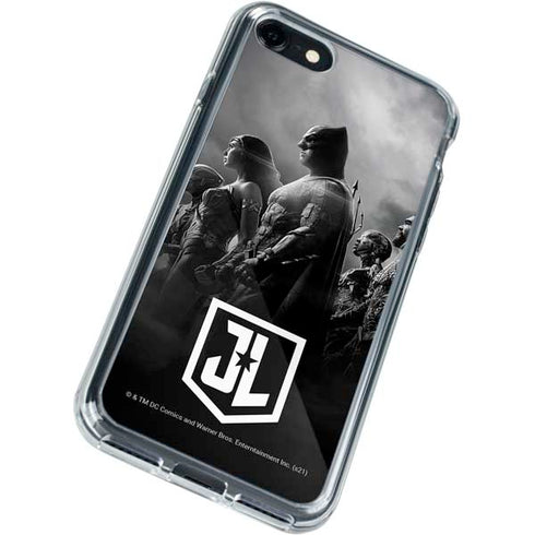 The Justice League (2017) Profile Characters Poster iPhone SE (2nd & 3rd Gen) Clear Case