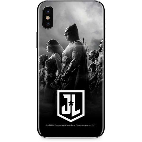 The Justice League (2017) Profile Characters Poster iPhone XS Skin