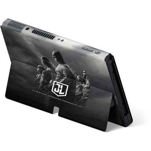 The Justice League (2017) Profile Characters Poster Nintendo Switch OLED (2021) Skin