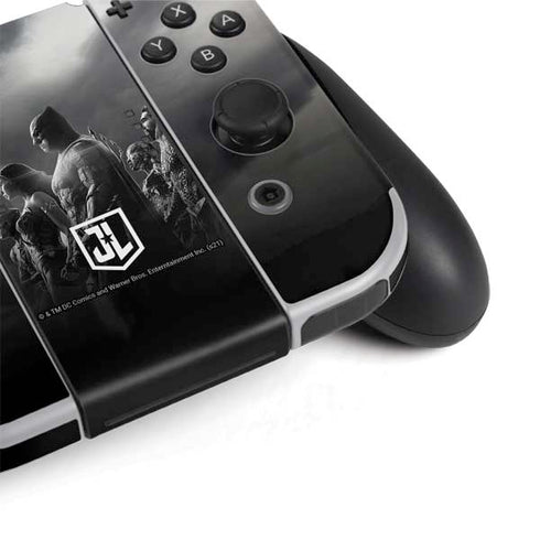 The Justice League (2017) Profile Characters Poster Nintendo Switch OLED (2021) Skin