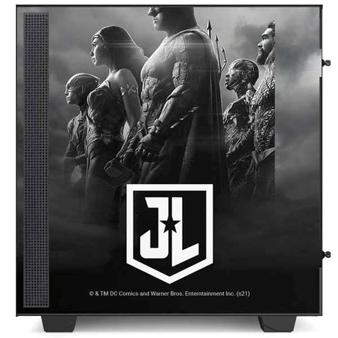 The Justice League (2017) Profile Characters Poster NZXT H510 Compact ATX Mid-Tower Case Skin