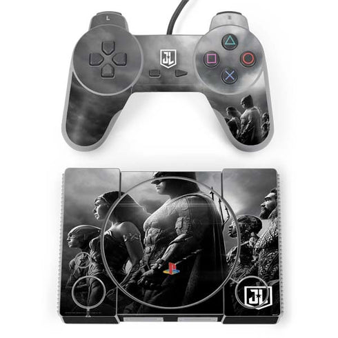 The Justice League (2017) Profile Characters Poster PlayStation Classic Bundle Skin