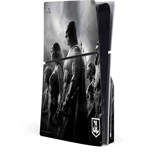 The Justice League (2017) Profile Characters Poster PS5 Slim Disk Console Skin