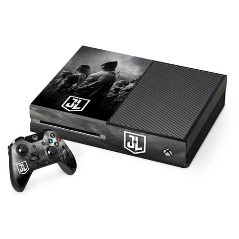 The Justice League (2017) Profile Characters Poster Xbox One Console and Controller Bundle Skin