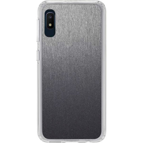 Specialty Vinyl Brushed Steel Texture Galaxy A10e Clear Case