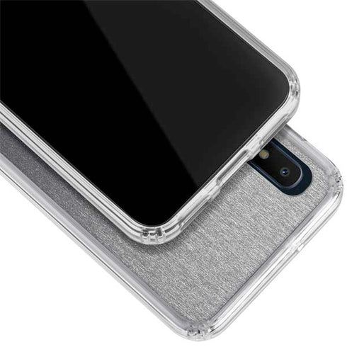 Specialty Vinyl Brushed Steel Texture Galaxy A10e Clear Case