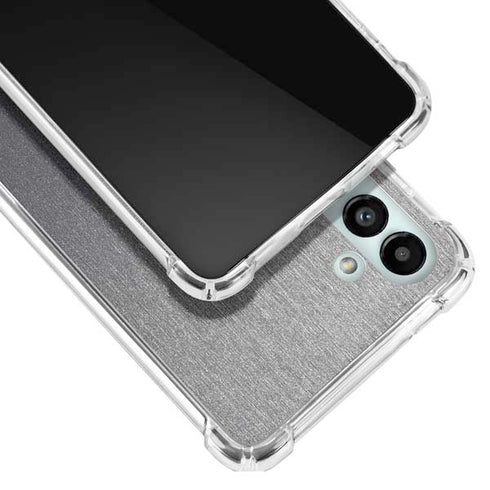 Specialty Vinyl Brushed Steel Texture Galaxy A13 5G Clear Case